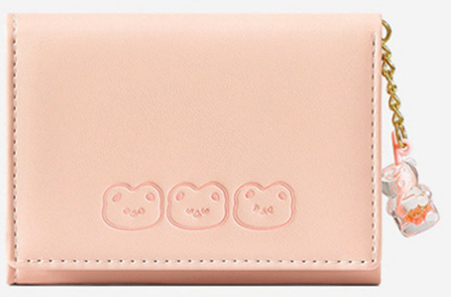 [슈퍼세이브]귀여운 곰돌이 여학생반지갑 카드지갑