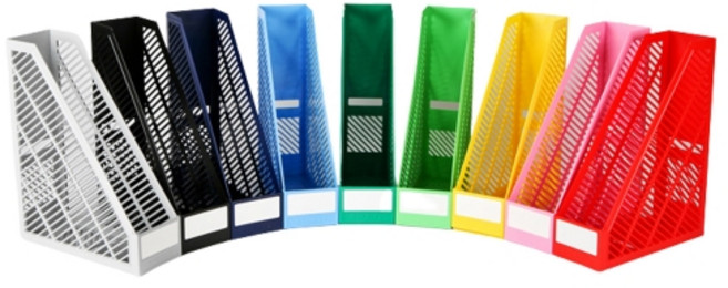 시스맥스 킹 파일꽂이, 그레이, 12개