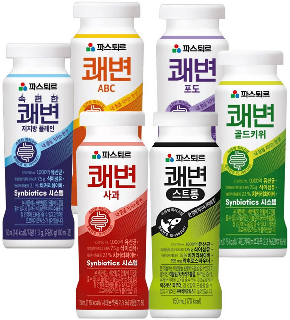 파스퇴르 파스퇴르 쾌변 요구르트150ml 혼합6종 (각4입 총24입)