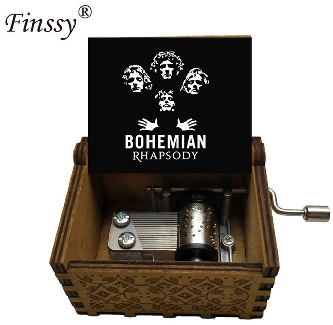 컬러 프린트 뮤직박스 나무 학생 노래 선물 보헤미안 음악 랩소디 맞춤 테마, 6 music 44