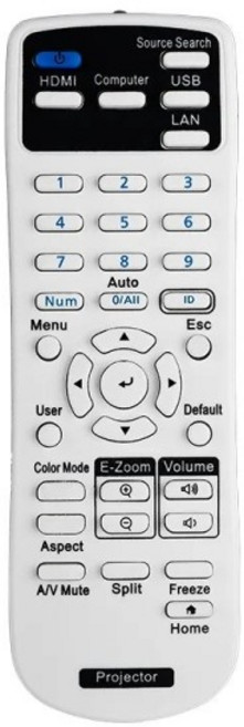 219863500 호환 엡손 프로젝터 원격 리모컨 교체용 EX3280 EX5280 EX9230 VS260 EB-992F EB-982W EB-972, 1개