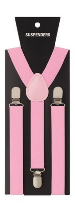 컬러 정장 멜빵 서스펜더 핑크 바지 멜빵끈