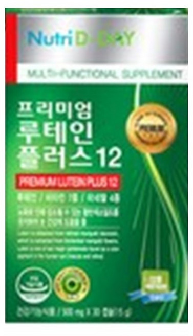 뉴트리디데이 프리미엄 루테인 플러스 12, 30정, 6개