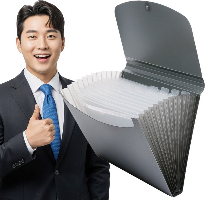 오일일 아코디언 파일 인덱스, 1개, 그레이