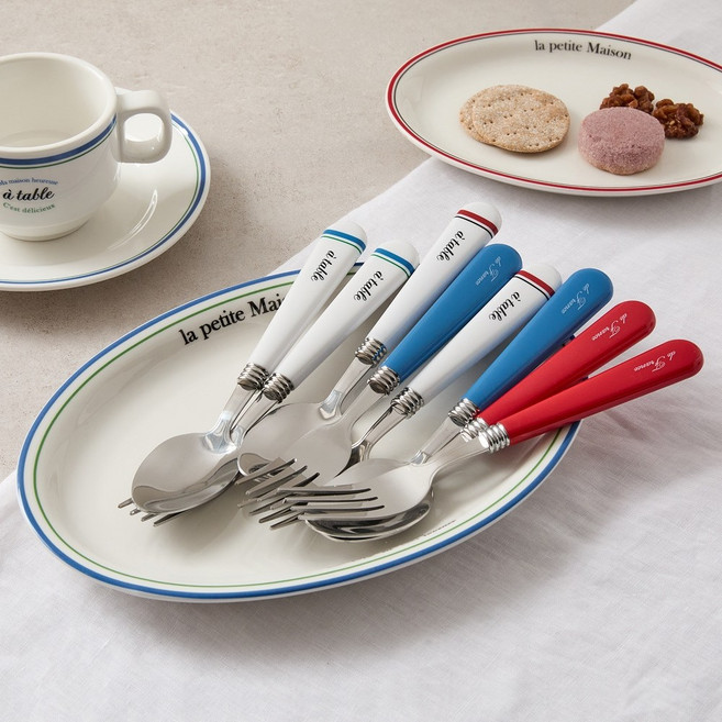 모던하우스 르봉프렌치 커트러리 디너 스푼포크세트 8P-TO0726005, 1개