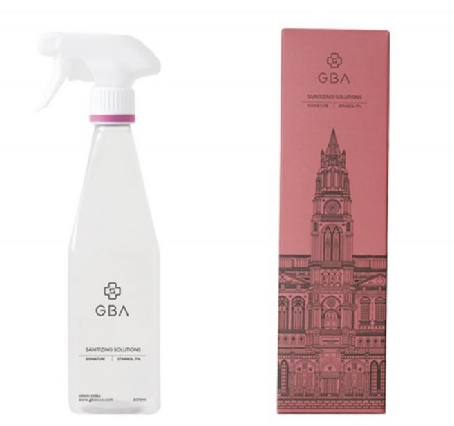 주방전용 GBA세솔(레몬 무첨가) 지비에이 소독제 600ML 스프레이, 시그니처(600ml), 1개, 화이트