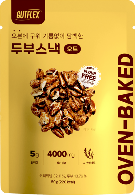 GUTFLEX 것플렉스 두부스낵 오트, 10개, 50g