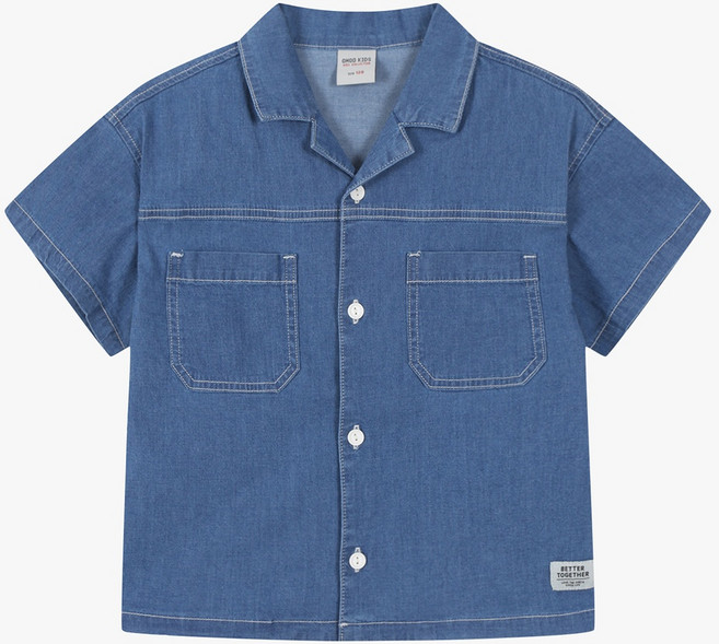 부산대NC 오후 시원하고 가벼운 착용감 데님 반팔 셔츠 OHYA25402