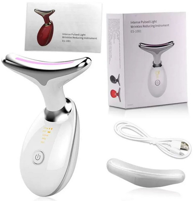 목 얼굴 리프팅 마사지기 갈바닉 관리 반코르 스타일 고주파마사지기, Gift box