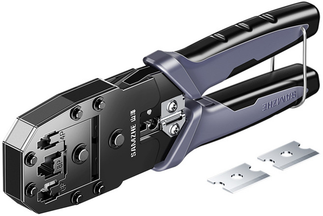 삼지 4P 6P 8P 랜 케이블 탈피 압착 절단 다기능 랜툴 GD-199, 1개