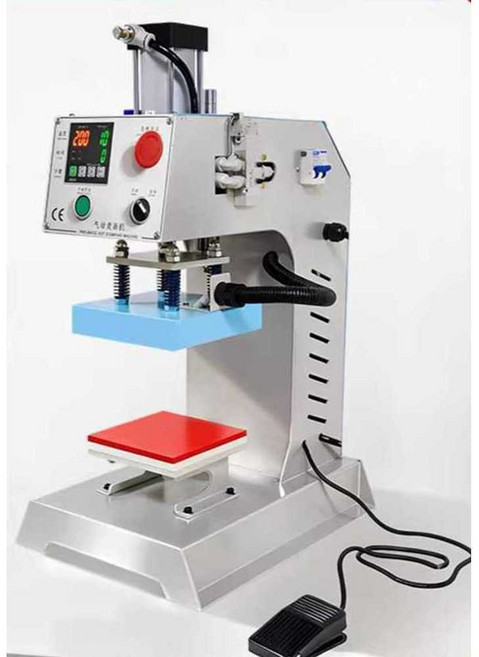 자동 열전사 각인기 스템퍼 테이블탑 열프레스 인쇄, 1개, 2. 15x15cm-스트로크13cm