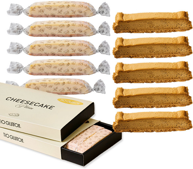 티오글라톤 스틱 치즈케익 420g (모카) 크림치즈 조각케익 개별포장 수제 선물용디저트, 10개, 42g