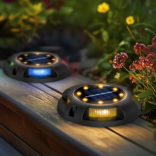 신성나라 태양광 매립등 야외조명등 정원등 태양열 지중등 경관조명 2way, 노란빛+노란빛