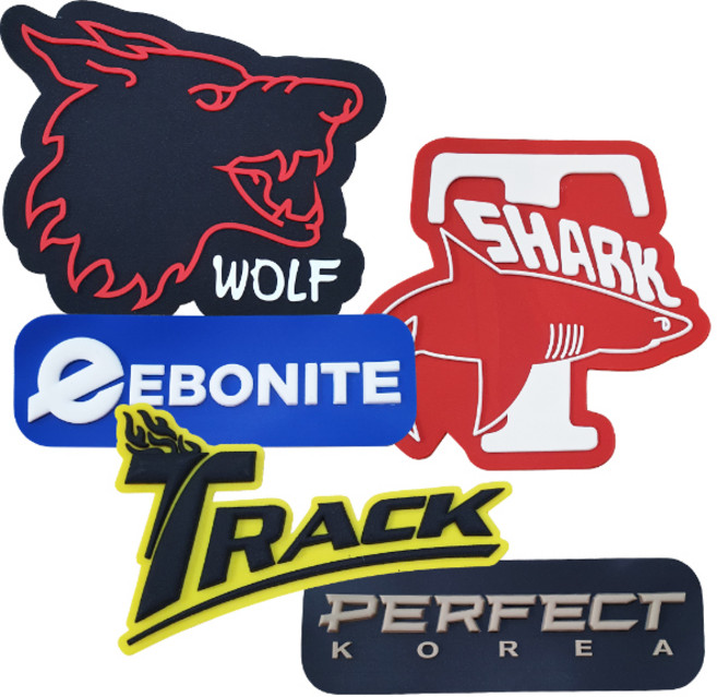 3D 로고 패치 볼링로고 볼링용품, No. 5 트랙