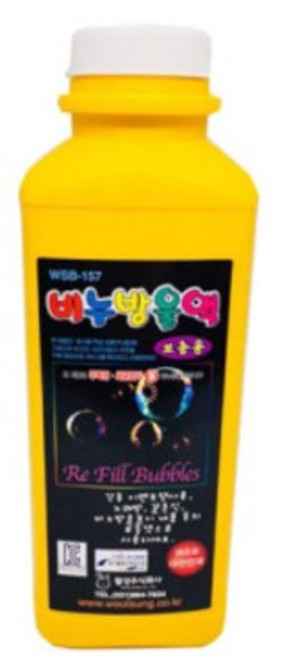 월성 무지개 레인보우 비누방울액 비누방울 비눗방울 500ml 리필액 낱개판매, 1개