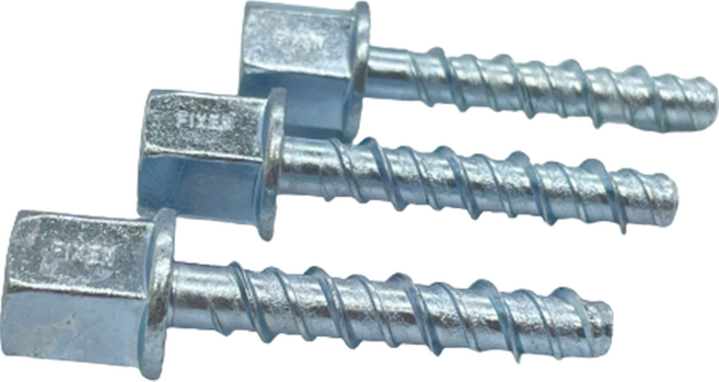 FIXEN 스크류앙카 암나사형 전산볼트 삼부용 3/8 픽센 너트형 콘크리트 앙카, 1박스