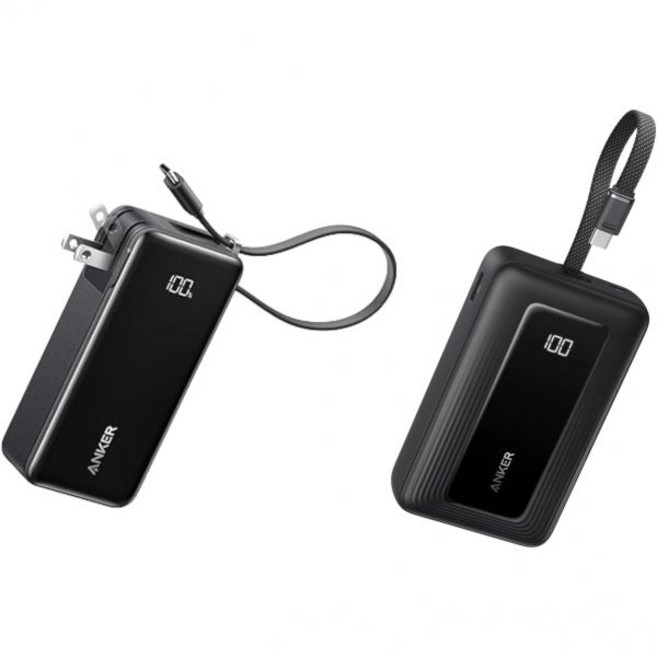 앵커 나노 3in1 휴대용 아이폰 충전기 10000mAh 파워뱅크 내장 USBC 케이블 포함 졸로 20000mAh 45W 최대 고속, 앵커 나노 3in1 휴대용 아이폰 충전기 10000mA