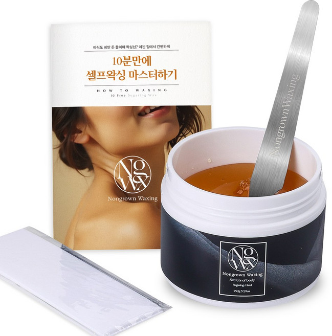 논그로운 저자극 하드 슈가링 왁스 셀프왁싱 제모 브라질리언, 1개