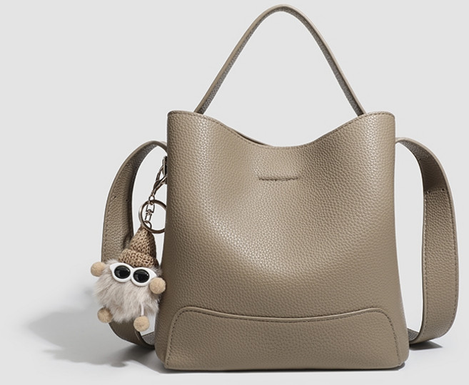 ZARA자라 그레이지 버킷백 여성 데일리 숄더 크로스백 키링 포함 토트백