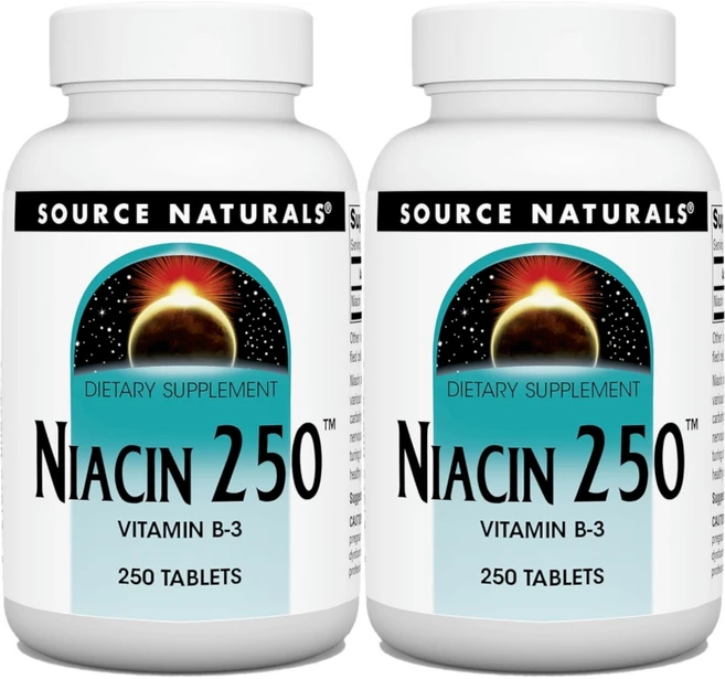 Source Naturals 소스내추럴스 니아신 250 비타민 B3 테블릿, 250정, 2개 - 쿠팡