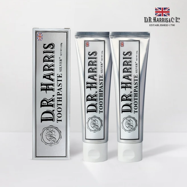 디알해리스 은치약 120g 2개 99% 은성분 구취제거 상쾌한 숨결 - 쿠팡