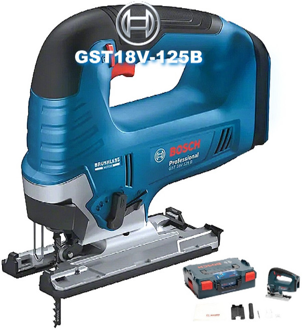 보쉬 GST18V-125B 충전직소 18V 목공공구 직쏘 직소기, 1개