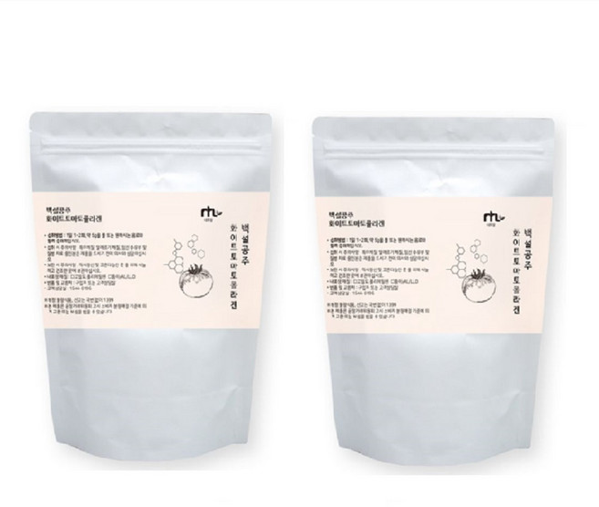 네투랄 화이트토마토콜라겐180g x2봉 피토엔 피토플루엔 피쉬콜라겐 엘라스틴 히알루론산 22종혼합유산균, 180g, 2개