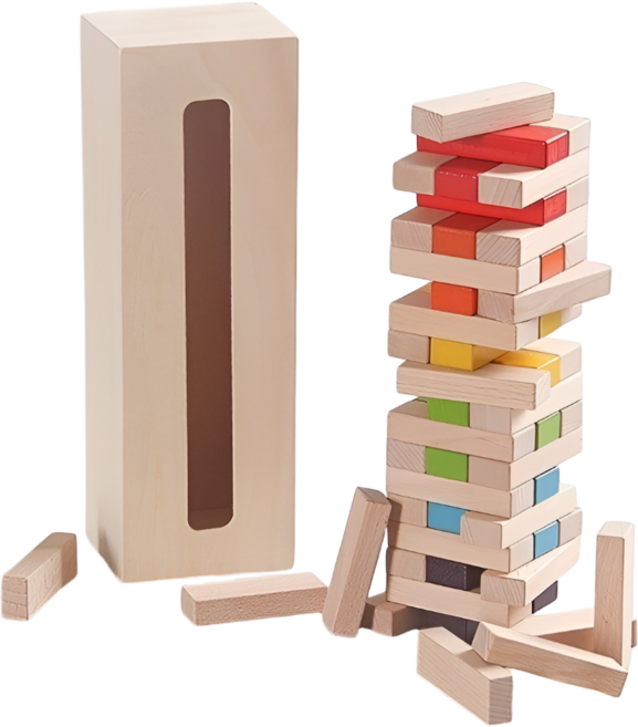 유래미 프리미엄 어린이 젠가 54P/KC어린이인증제품, 1개