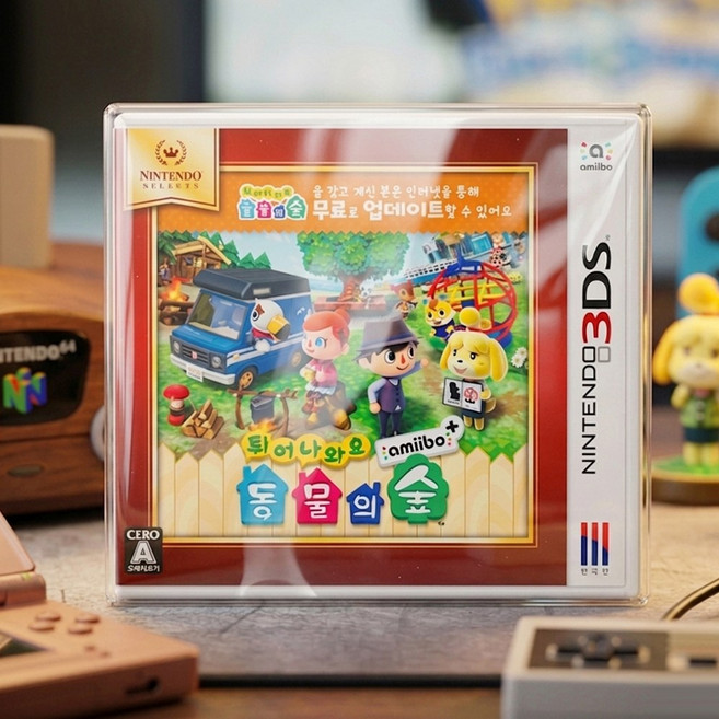 호환 닌텐도 DS 3DS 타이틀 프로텍터 케이스 진열장, 1개, 투명, n2479  DS 3DS 타이틀 프로텍터