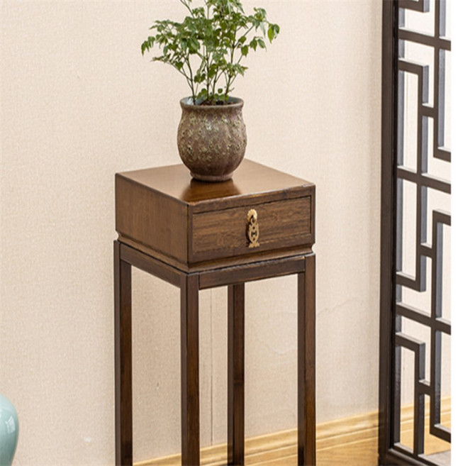 꾸미꾸미 대나무 서랍형 화분진열대 61CM 원예용품