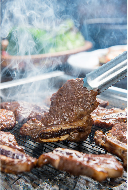 미국산 LA 갈비 꽃갈비살 소양념 갈비 구이용 600g, 1개