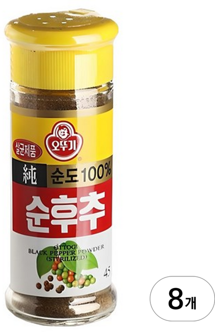 오뚜기 순후추 45g, 8개