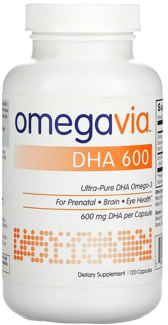 오메가비아_DHA_오메가3_600mg_120캡슐_(L3K854), 1개, 120정 - 쿠팡