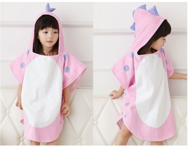 유아 아기 후드 비치가운 공룡 목욕타올 캐릭터 유아동 타월