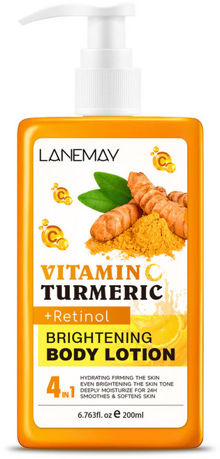 維生素C薑黃&視黃醇 身體乳 200ml, 1個