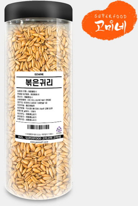 고미네 볶은귀리 무첨가 곡물간식 100%, 600g, 1개