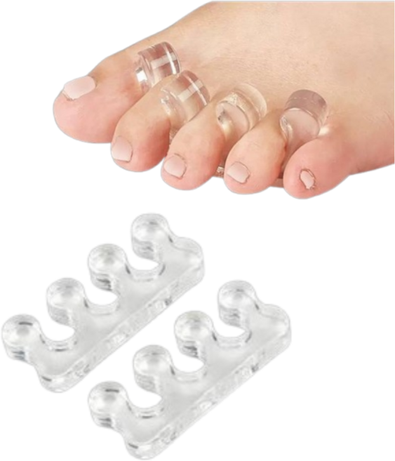 발가락쉼 실리콘발가락링 발가락벌리개 발가락분리기, 1세트
