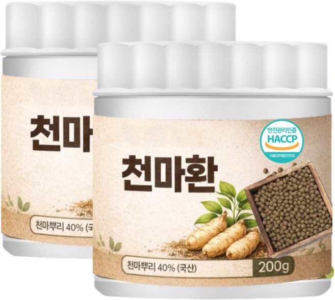 국산 천마환 국내산 천마 식약청인증 HACCP, 6개, 200g