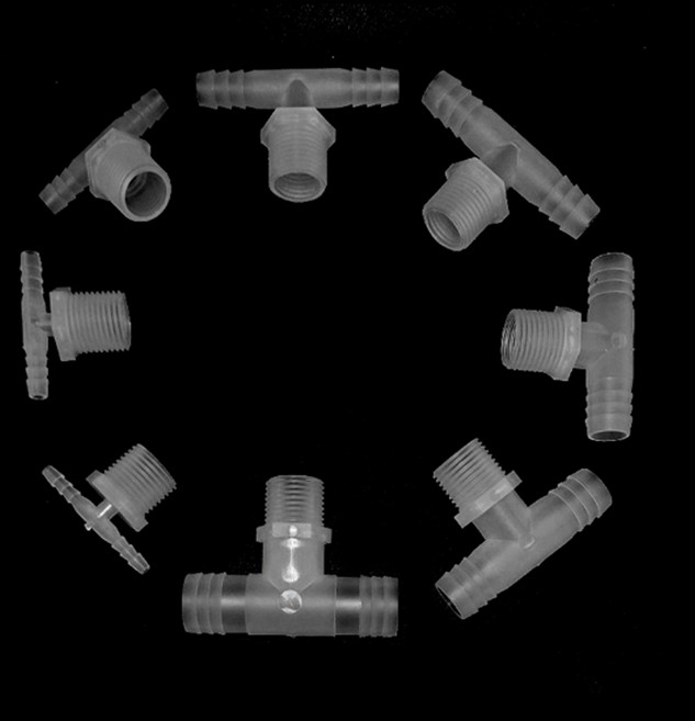피팅 호스 연결 출수구 니플 숫나사 니플 T형 PP 아웃탭 물탱크 수조 부속, 1개