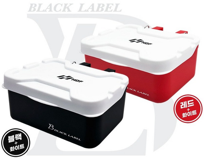 [낚시장터] HDF 해동조구사 케미장착가능 하드미끼통 크릴통 미끼박스, 1개, 블랙