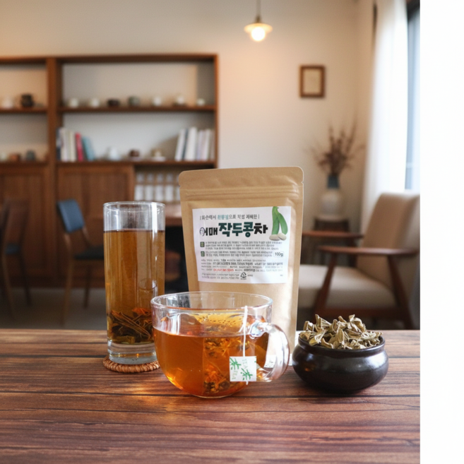 무농약 화순콩 작두콩차 티백 삼각티백 국산 건강차, 3개, 30개입, 30g