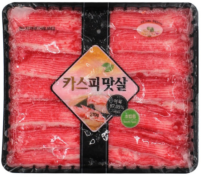 카스피맛살 270g 초밥용 게맛살, 5개