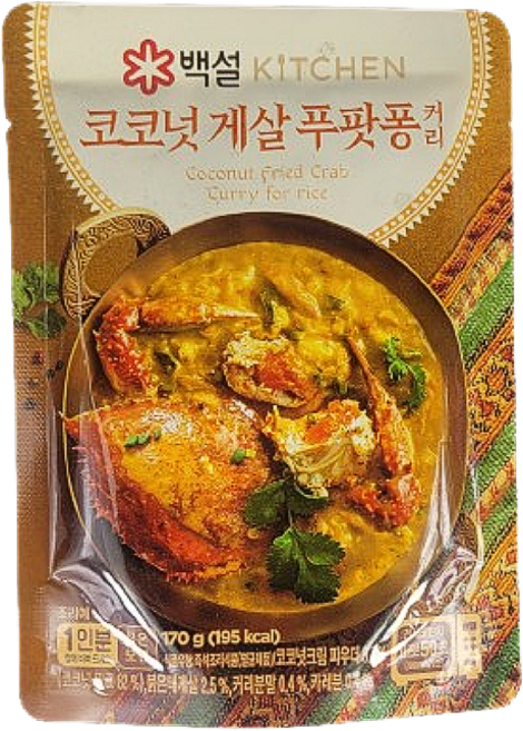 백설 코코넛 게살 푸팟퐁 커리, 12개, 170g