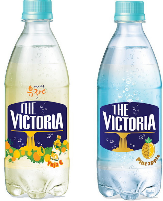 더 빅토리아 내사랑유자C+파인애플 탄산음료 500ml 20+20개, 1개, 40개
