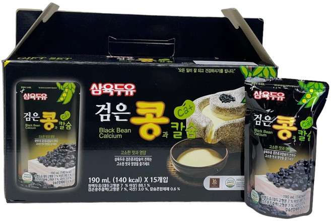 삼육두유 검은콩 칼슘, 190ml, 80개