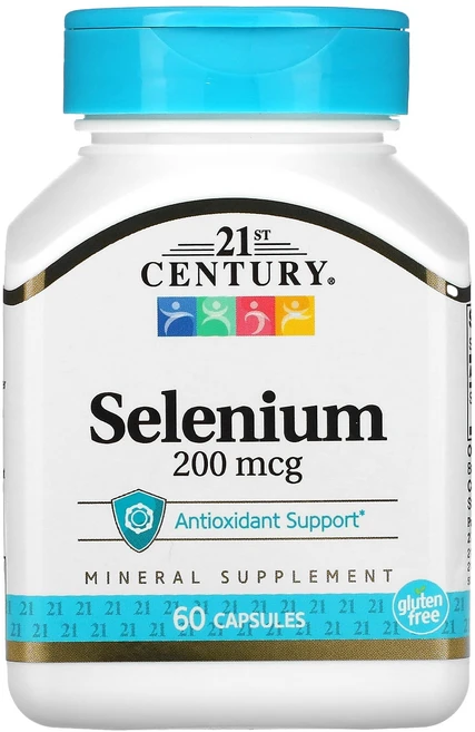 21st Century 셀레늄 200mcg 캡슐 60정, 21stCentury셀레늄200mcg캡슐60정, 1개 - 쿠팡