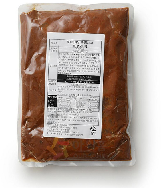 아워홈 강된장소스, 6개, 2kg