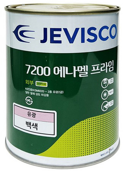 [제비스코] KCI7200 에나멜 1L, 유광오렌지, 1개