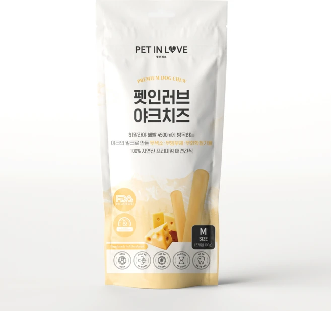 펫인러브 무염 YAK CHEESE, 야크치즈Medium 70g 2개입 총140g, 1팩 - 쿠팡