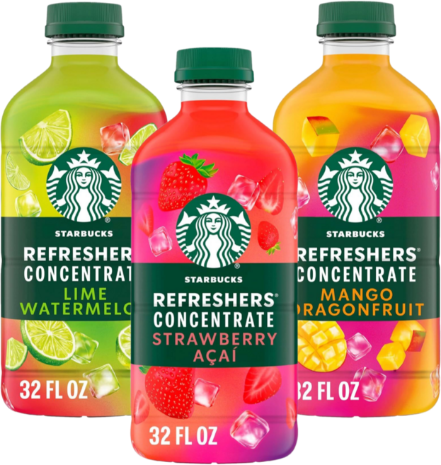 Starbucks 스타벅스 주스 농축액 스타벅스 리프레셔스 버라이어티팩 (개당 907g), 907g